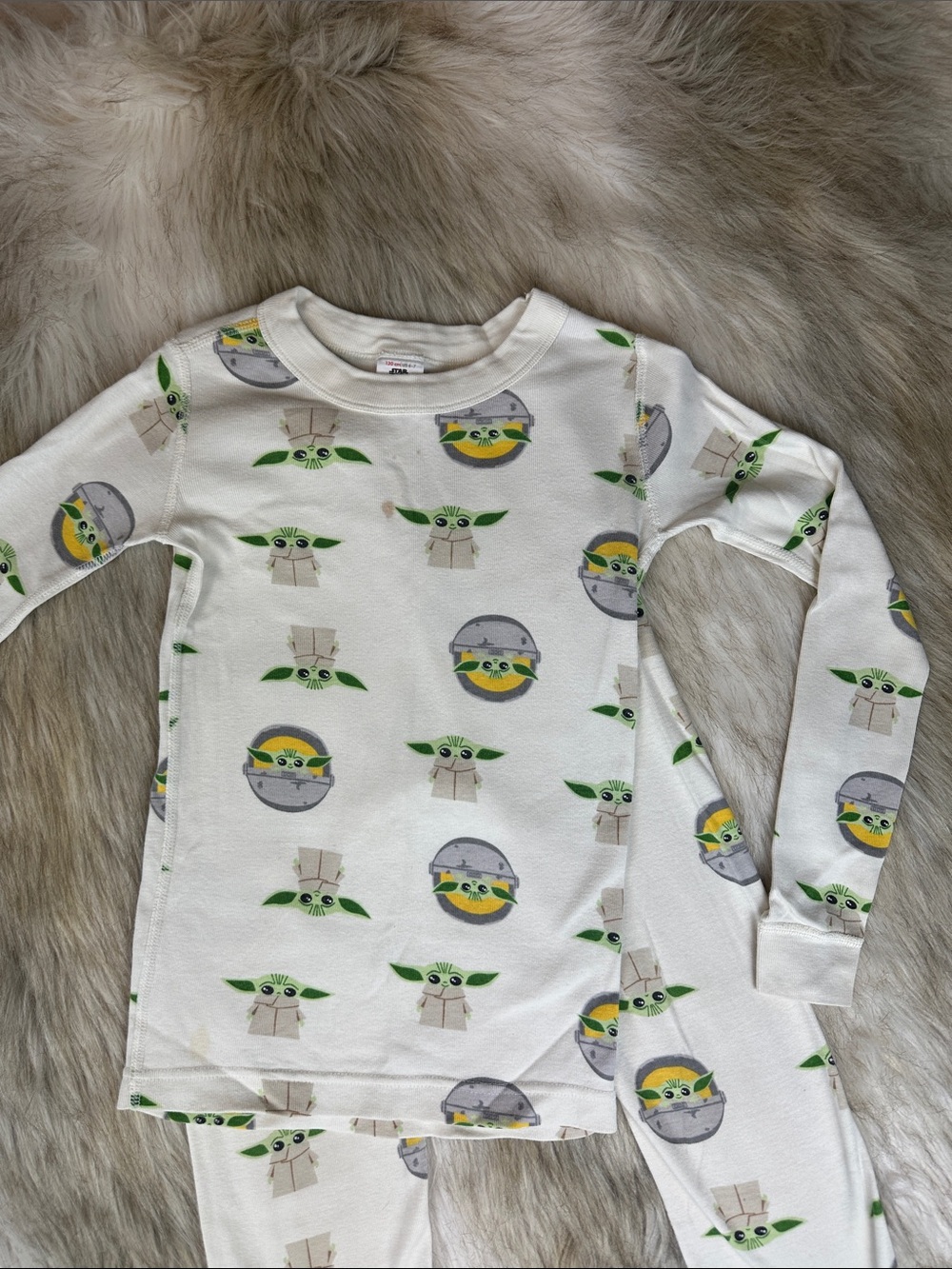Hanna Andersson Star Wars Grogu Baby Yoda Pajama Set Size 6-7 120